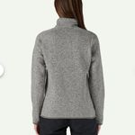 Patagonia  Womens Better Sweater Quarter Zip Pullover Jacket XS Birch White‎ Gray Photo 1