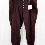 Pistola Jeans SZ 20W Java Brown High Rise Ankle Skinny NWT Button Fly Plus Curvy Photo 2