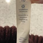 Lululemon KARMA COCOON SWEATER WRAP BURGUNDY Sweater Wo Size 10 100% Merino Wool Photo 2