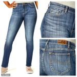 Lee  Jeans Womens 8 Short Slim Fit Skinny Mid Rise Blue Stretch Denim 29x26‎ NWT Photo 1