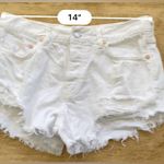 We The Free We‎ The Free by Free People Women’s Sz 26 White Denim Raw Edge Shorts Photo 9