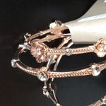 Set of 4 Natasha Rose Gold Bangles With Crystals Photo 2