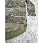 Z Supply  Camo Sweater M Long Sleeve Crew Neck Distressed Hem Weekender Boho Slit Photo 4