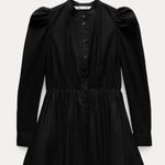 ZARA NWT blogger’s favorite black ZW COLLECTION MINI BALLOON DRESS size M Photo 6