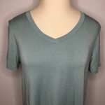 RAE MODE Dusty Blue V Neck Short Sleeve Shirt Small Photo 1
