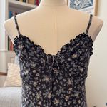 American Eagle : AE Babydoll Mini Mesh Dress - Floral Spaghetti Strap Dress Photo 1