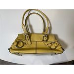 Adrienne Vittadini Y2K Vintage Yellow Patent Leather Shoulder Bag Photo 5