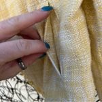 CAbi  Daisy Yellow rough woven tweed crop blazer jacket SMALL Photo 7