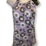 Munki Munki  Size Medium Purple Printed  Vintage Sleeveless Pajama Tie Dress. Photo 0