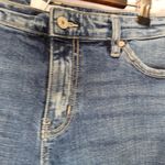 KANCAN RUSSELL MID RISE BOYFRIEND DISTRESSED RAW ANKLE JEANS 9/28 Blue Photo 2