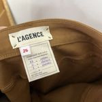 L'Agence Womens Sabine Dark Khaki Coated Skinny Mid Rise Jeans Size 26 Photo 9