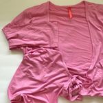 Ruby  Ribbon pink wrap yoga top, size medium Photo 0