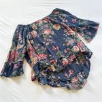 Denim & Supply Ralph Lauren  Womens Small Top Vanetta Floral Ruffle Boho 046-C Photo 1