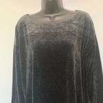 Talbots  Black and Gray Velvet Shirt Photo 1