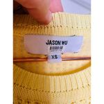 JASON WU COLLECTIVE Yellow Knit Crochet Crewneck Form Fitting Dress Size XS Photo 8