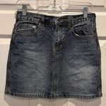 Vintage SO Denim Mini Skirt Y2K‎ Medium Wash Bohemian Juniors Size 5 Blue Photo 0