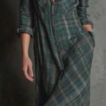 Chic Plaid Maxi Dress in Green Size L Photo 0