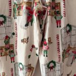 Burt’s Bees Baby Santa’s Workshop Organic Cotton PJ Pajama Bottoms ONLY Large Red Photo 3