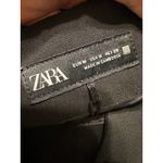 ZARA  Black High Waisted Pleated Tailored Ankle Trousers Pants Women's Size M Photo 4
