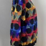 Lands' End Colorful Angora Wool Crew Neck Sweater Medium Photo 2