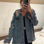 Pretty Little Thing Distressed Denim Jacket Photo 0