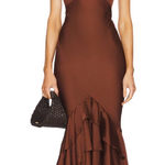 Lovers + Friends NEW  Cleo Gown in Chocolate Brown Photo 0