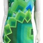 Desigual 236. 40V2141 Sleeveless
Green Geometric patterned Sheath Dress Photo 0