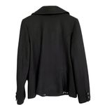 Anthropologie Brand Tulle Black Pea Coat Women’s Size L Size L Photo 3