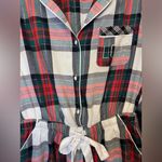 Victoria's Secret Women’s Multicolor Plaid Flannel Rhinestone Romper Size M Photo 4