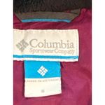 Columbia  Womens small Hooded‎ Jacket Lightweight  Purple Full Zip Coat Photo 4