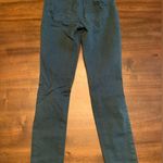 American Eagle  Skinny‎ Jeans Size 2 Short Green Distressed Super Hi-Rise Jegging Photo 4
