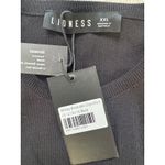 LIONESS ‎ Military Minds Mini Dress Black Sleeveless Ruched Bodycon Women's XXL Photo 3