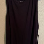 SO Black Sleeveless Tank Top with lace up sides Photo 0