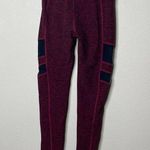 Beyond Yoga Iconic Silhouette Leggings Heather Red High Waist Athleisure Sz S Photo 3
