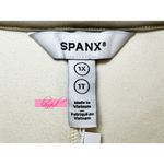 Spanx  AirEssentials Brushed Tunic Cream Heather V-Neck Sweater Fleece Sweatshirt Photo 9