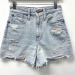Madewell The Curvy Mom Jean Shorts in Flintwood Wash Size 25 Photo 0