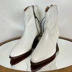 Free People New Frontier Western Bootie in White Leather Size EU 37 US 7 Photo 4