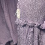 Free People  Adella Slip Lilac Lace Trim Mini Dress Spaghetti Straps Ruffle Hem S Photo 3