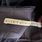 Alice + Olivia  Blue Velvet Dress Pants Photo 3