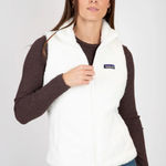 Patagonia  Los Gatos Fleece Zip Front Vest Birch White Size Small Photo 0