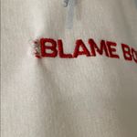 I blame boys white hoodie Size M Photo 2