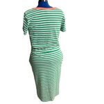 7th Ray  Green & White Striped‎ Women’s Dress Size XL Photo 1