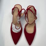 Journee Collection Women's Tyyra Ankle Strap Block Heel Pumps- Red- Size 10 Photo 7