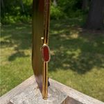 Vintage Etra Brown Leather Frame Clutch with Gold Hardware Photo 6