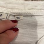 FatFace White Eyelet Lace Tie-Front Top | Size 4 Photo 5