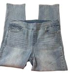 Westbound Blue Pull On Capri Jeans Slimming Panel Stretch Denim Size 6 NWOT Photo 0