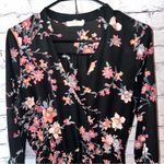 Lush Clothing Lush Floral Black Mini Dress‎ Size Medium Photo 3