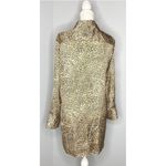 ZARA TRF Leopard Animal Print Long Shirt Tunic Satin Mini Dress - Blogger Medium Photo 5