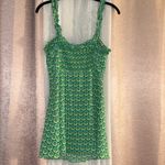 ZARA Size S Green Floral Sleeveless Dress Photo 6