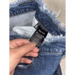 risen patchwork jeans ankle flare raw hem size 32/15 Blue Photo 7